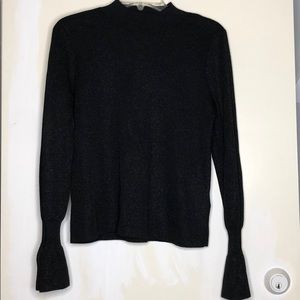 H&M black long sleeve sweater top